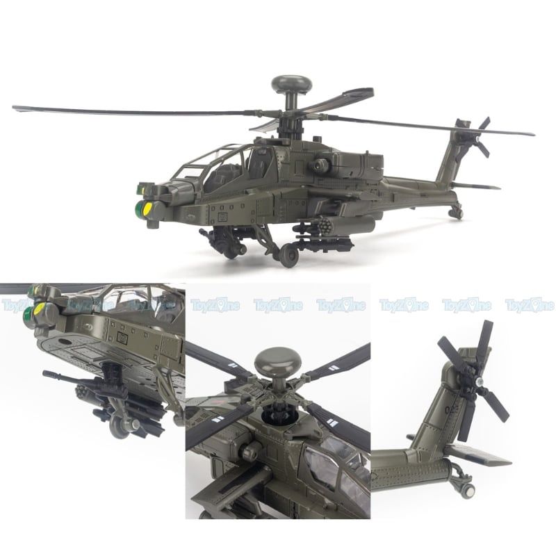 Mô hình máy bay quân sự Apache AH-64 Huayi