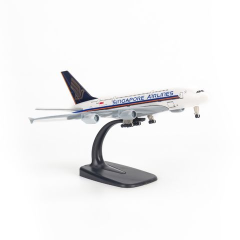 Mô hình máy bay Singapore Airbus A380 20cm Everfly