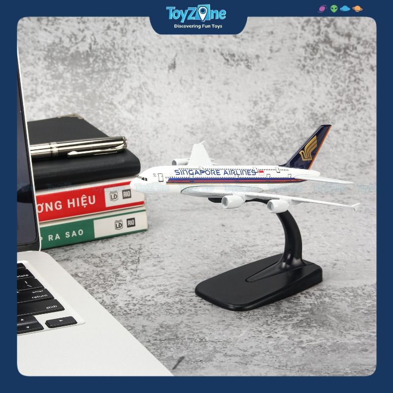 Mô hình máy bay Singapore Airlines 16cm Everfly 