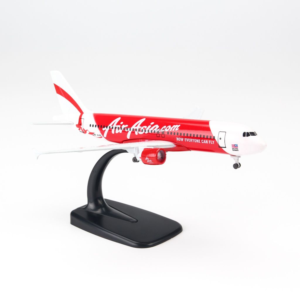 Mô hình máy bay tĩnh Air Asia Airbus A320 20cm Everfly giá rẻ