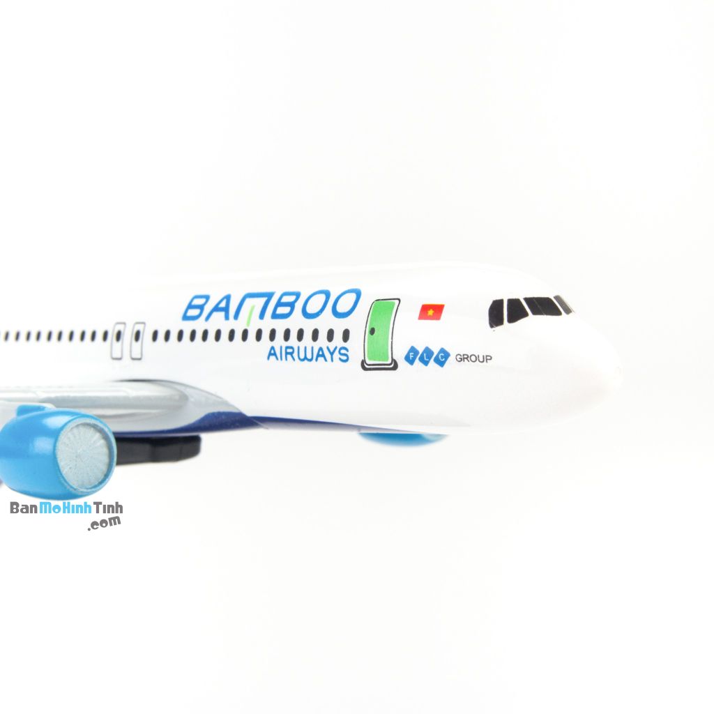 Mô hình máy bay tĩnh Bamboo Airways Airbus A320 16cm Everfly giá rẻ (6)