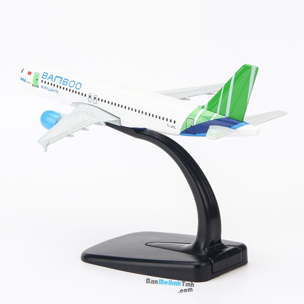 Mô hình máy bay tĩnh Bamboo Airways Airbus A320 16cm Everfly giá rẻ (5)
