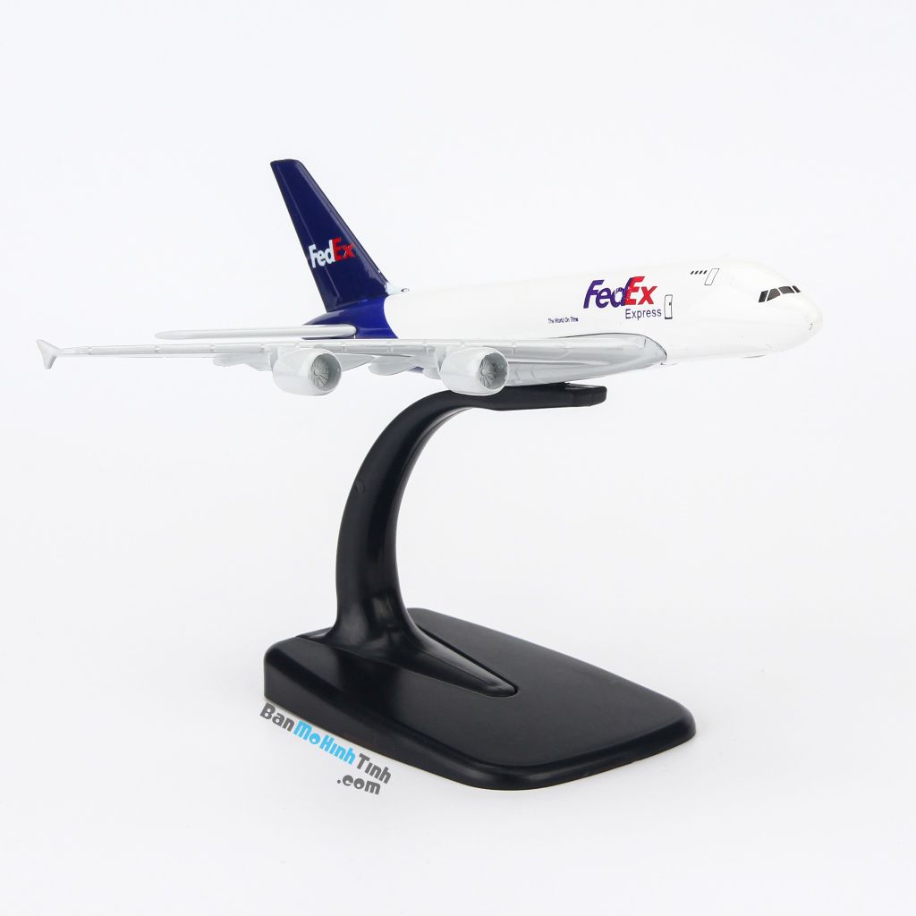 Mô hình máy bay Airbus A380 Fedex Airline Everfly 16cm – 