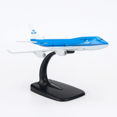 Mô hình máy bay KLM Royal Dutch Airlines Boeing B747 16cm Everfly
