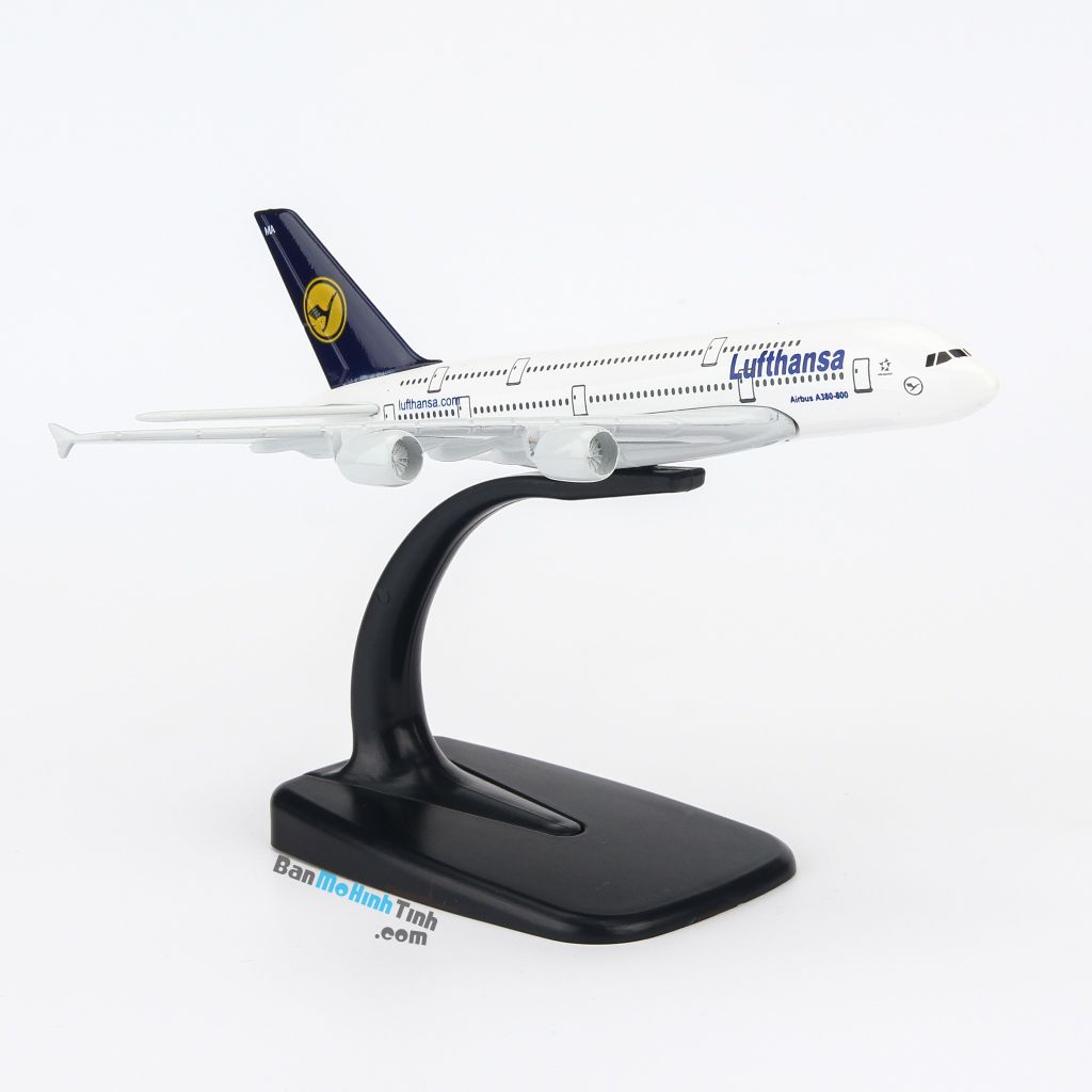Mô hình máy bay tĩnh Lufthansa Airbus A380 16cm Everfly giá rẻ (1)