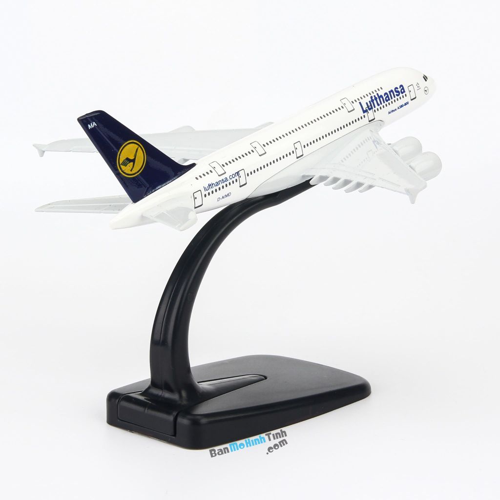 Mô hình máy bay tĩnh Lufthansa Airbus A380 16cm Everfly giá rẻ (4)