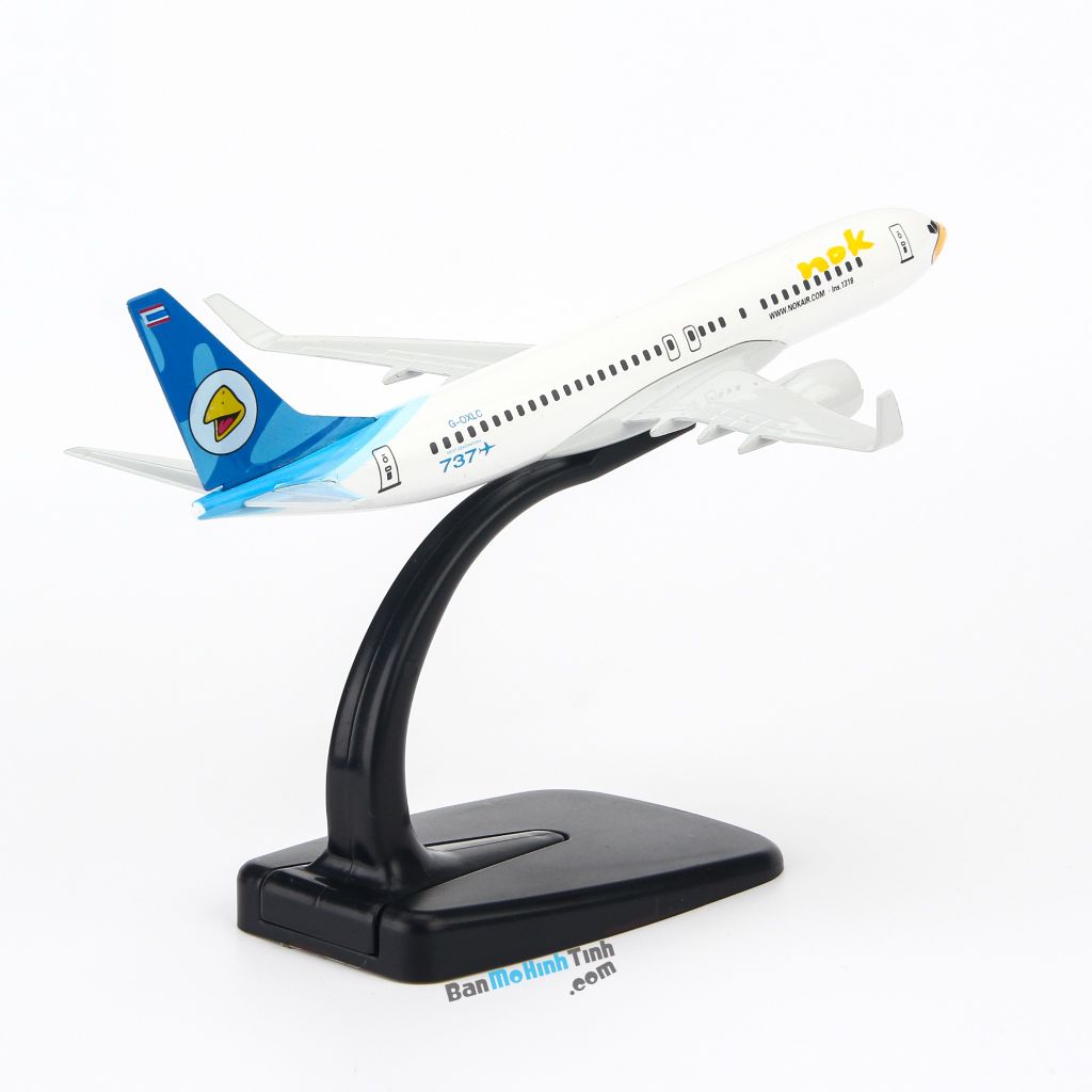 Mô hình máy bay tĩnh Nok Air Boeing B737 16cm Everfly giá rẻ (4)