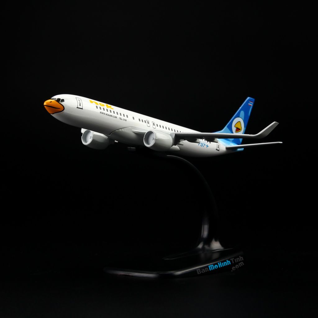 Mô hình máy bay tĩnh Nok Air Boeing B737 16cm Everfly giá rẻ (9)