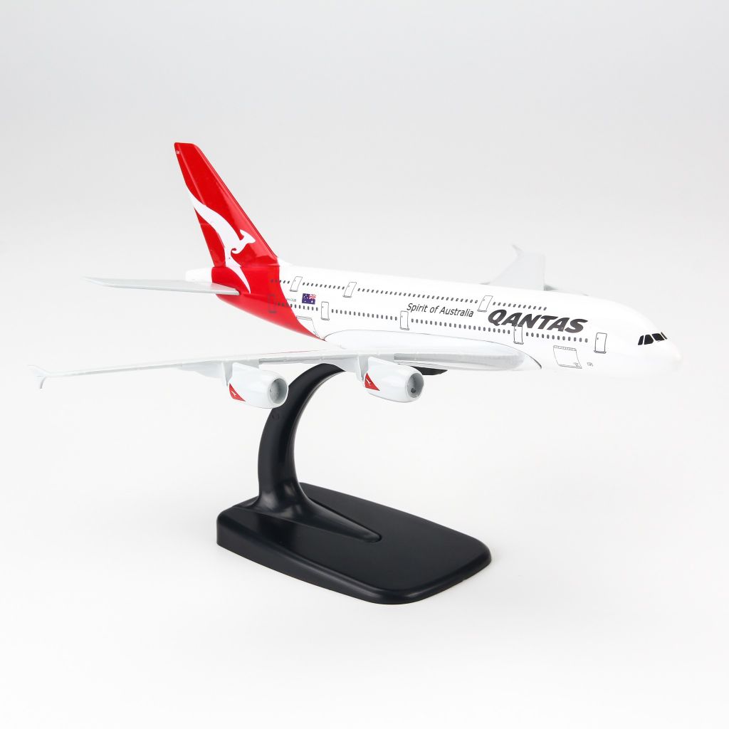  Mô hình máy bay Qantas Airbus A380 20cm Everfly 