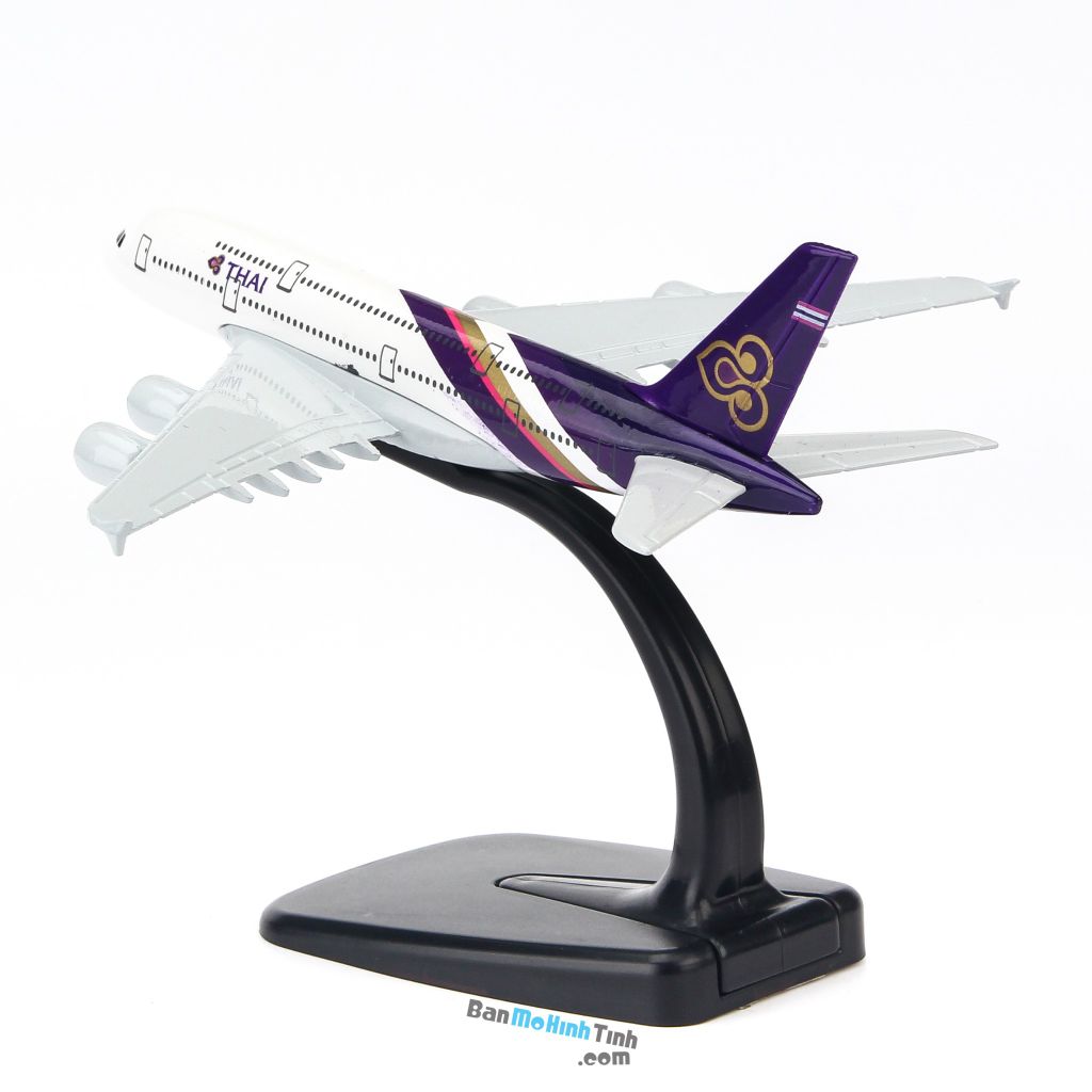 Mô hình máy bay tĩnh Thai Airways Airbus A380 16cm Everfly giá rẻ (5)