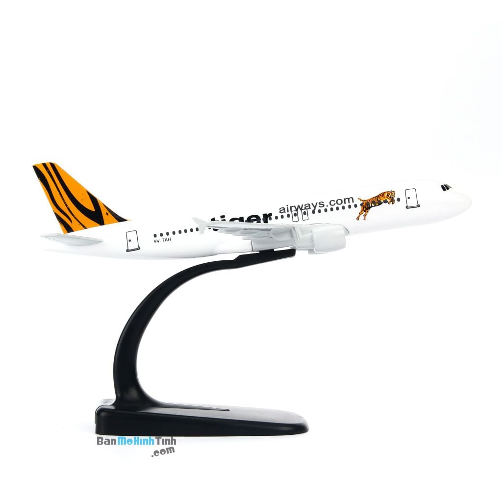  Mô hình máy bay Tiger Airways Airbus A320 16cm Everfly V&G 27 