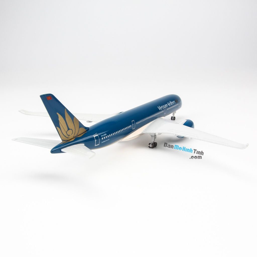 Mô hình máy bay tĩnh Vietnam Airlines Airbus A350 20cm Everfly giá rẻ (9)