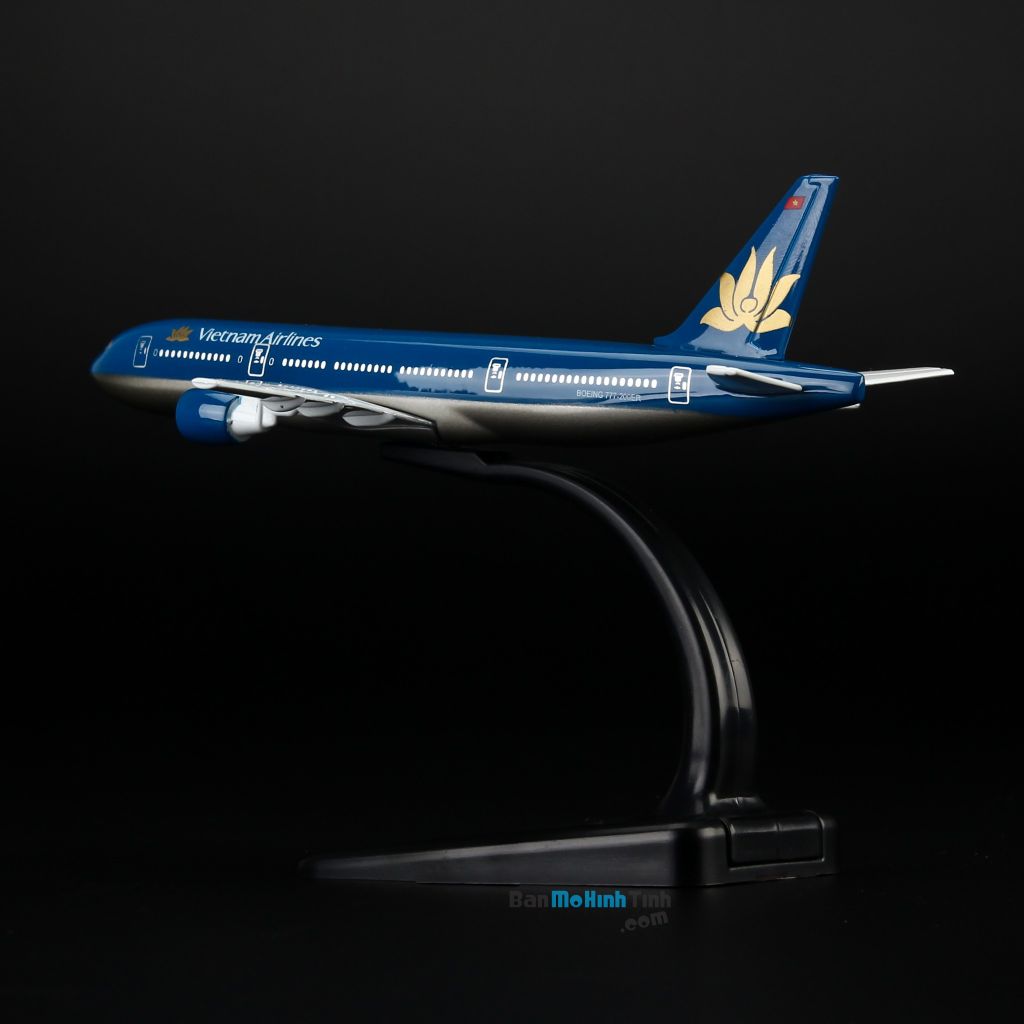 Mô hình máy bay tĩnh Vietnam Airlines Boeing B777 16cm Everfly giá rẻ (9)