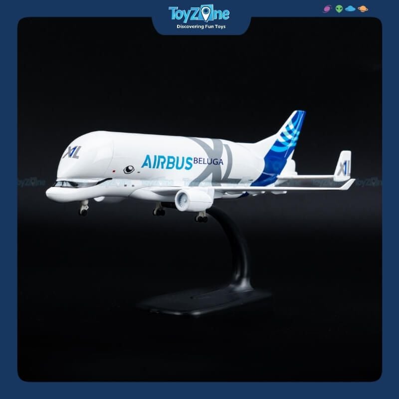 Mô hình máy bay vận tải Airbus Beluga XL A330-743L 20cm Everfly