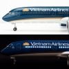 Mô hình máy bay Vietnam Airlines 47cm lắp ráp có đèn Everfly