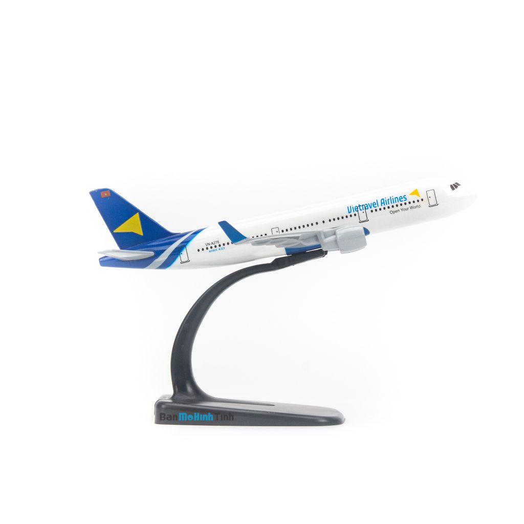 Mô hình máy bay Vietravel Airlines Airbus A321 16cm Everfly