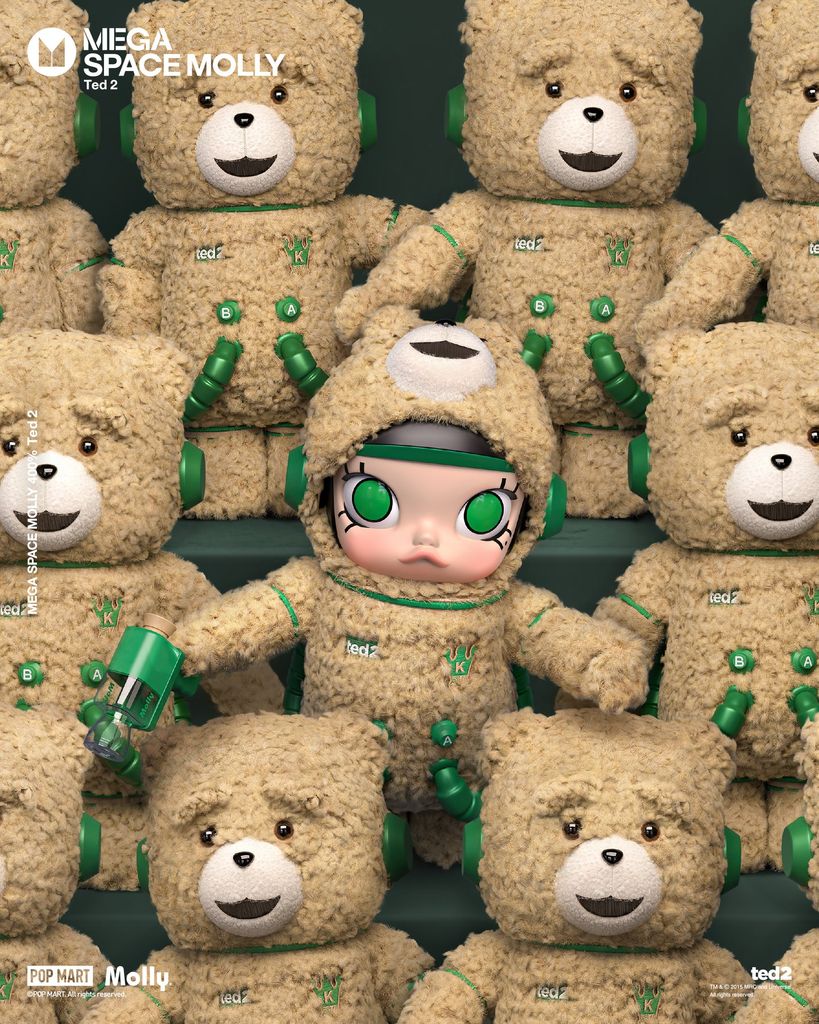 Mô hình đồ chơi Mega Space Molly 400% Ted 2 POP MART