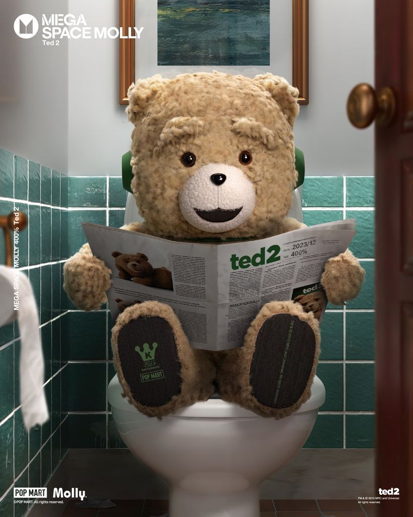 Mô hình đồ chơi Mega Space Molly 400% Ted 2 POP MART