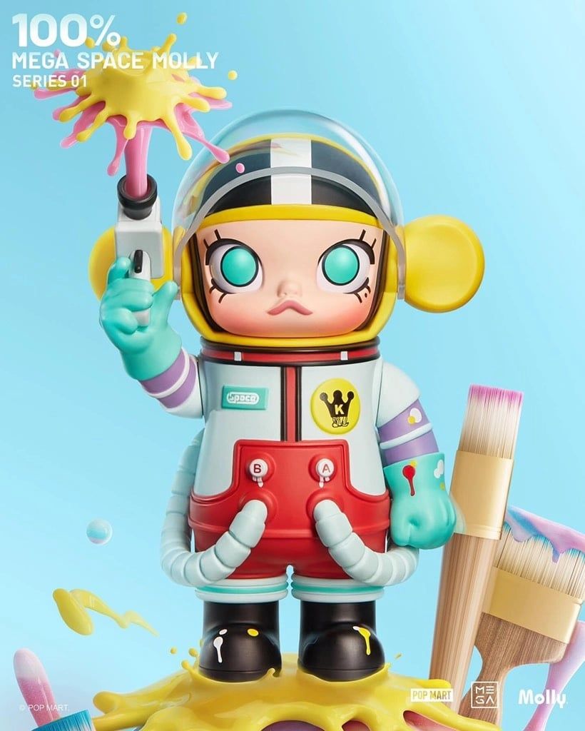  Mô hình đồ chơi Blind Box Mega Space Molly 100% Series 1 POP MART 