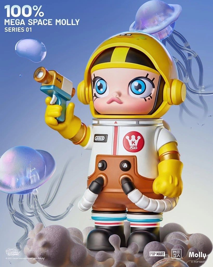  Mô hình đồ chơi Blind Box Mega Space Molly 100% Series 1 POP MART 