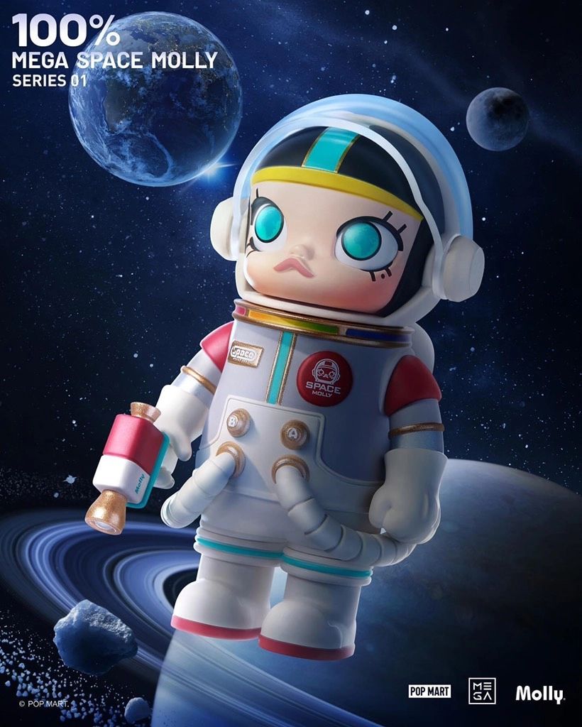  Mô hình đồ chơi Blind Box Mega Space Molly 100% Series 1 POP MART 