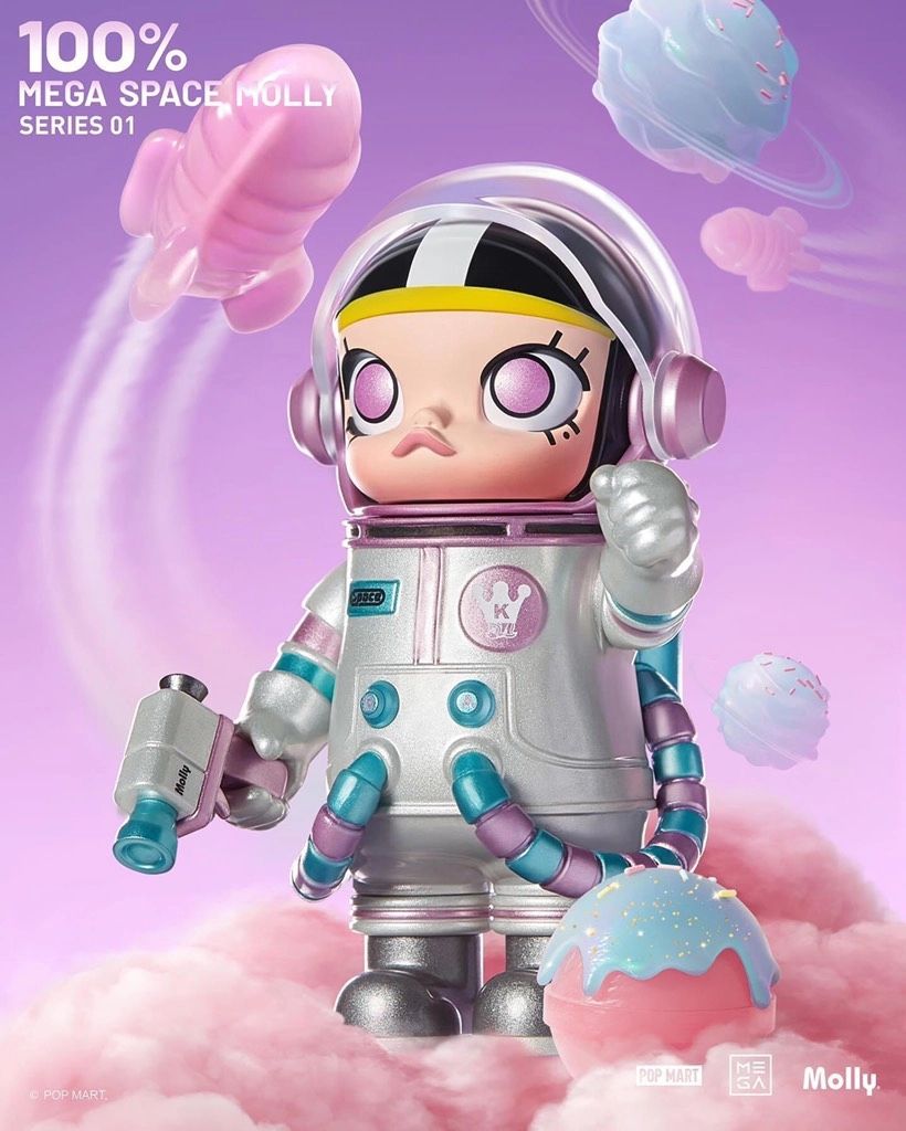  Mô hình đồ chơi Blind Box Mega Space Molly 100% Series 1 POP MART 