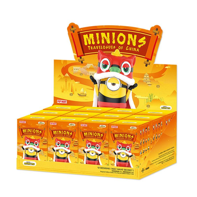 Mô hình đồ chơi Blind box Minions Travelogues Of Chinese (Chuyến Du Lịch Trung Hoa Của Minions) POP MART
