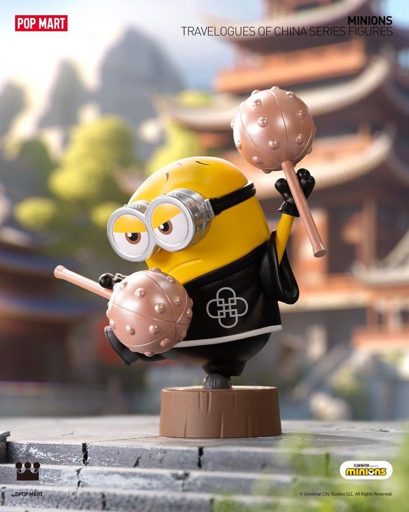 Mô hình đồ chơi Blind box Minions Travelogues Of Chinese (Chuyến Du Lịch Trung Hoa Của Minions) POP MART