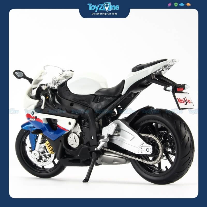 Mô hình mô tô BMW S1000RR White 1:12 Maisto