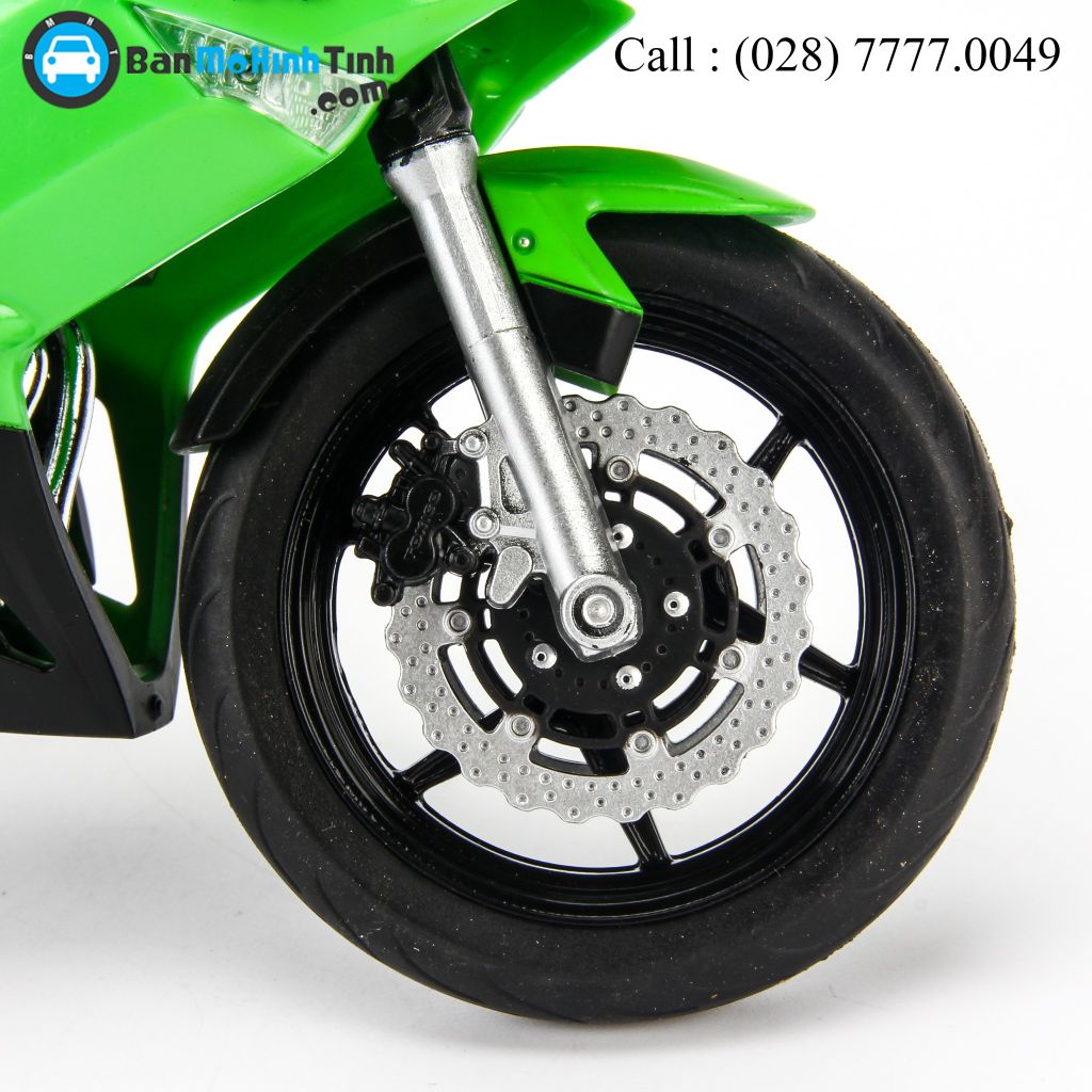 Mô hình xe mô tô Kawasaki Ninja 650R 2009 Green 1:10 Welly -62803