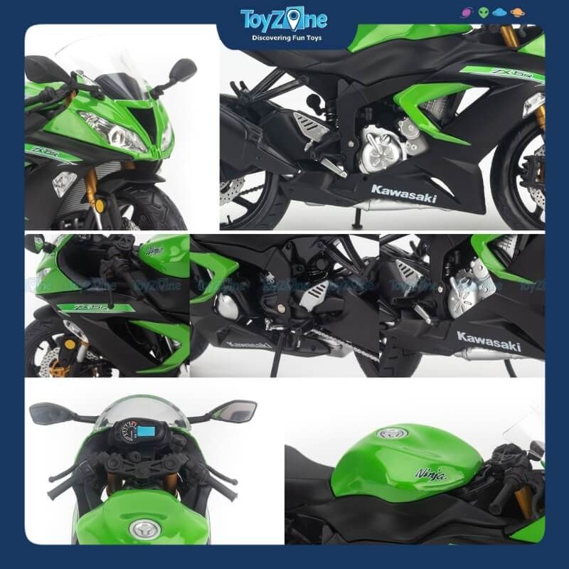 Mô hình mô tô Kawasaki ZX-6R 1:12 DG