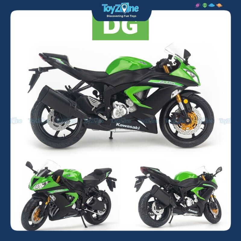 Mô hình mô tô Kawasaki ZX-6R 1:12 DG