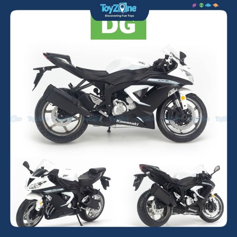 Mô hình mô tô Kawasaki ZX-6R 1:12 DG