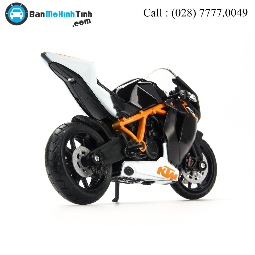 Mô hình xe mô tô KTM 1190 RC8 R Matte Black 1:18 Bburago-18-51049