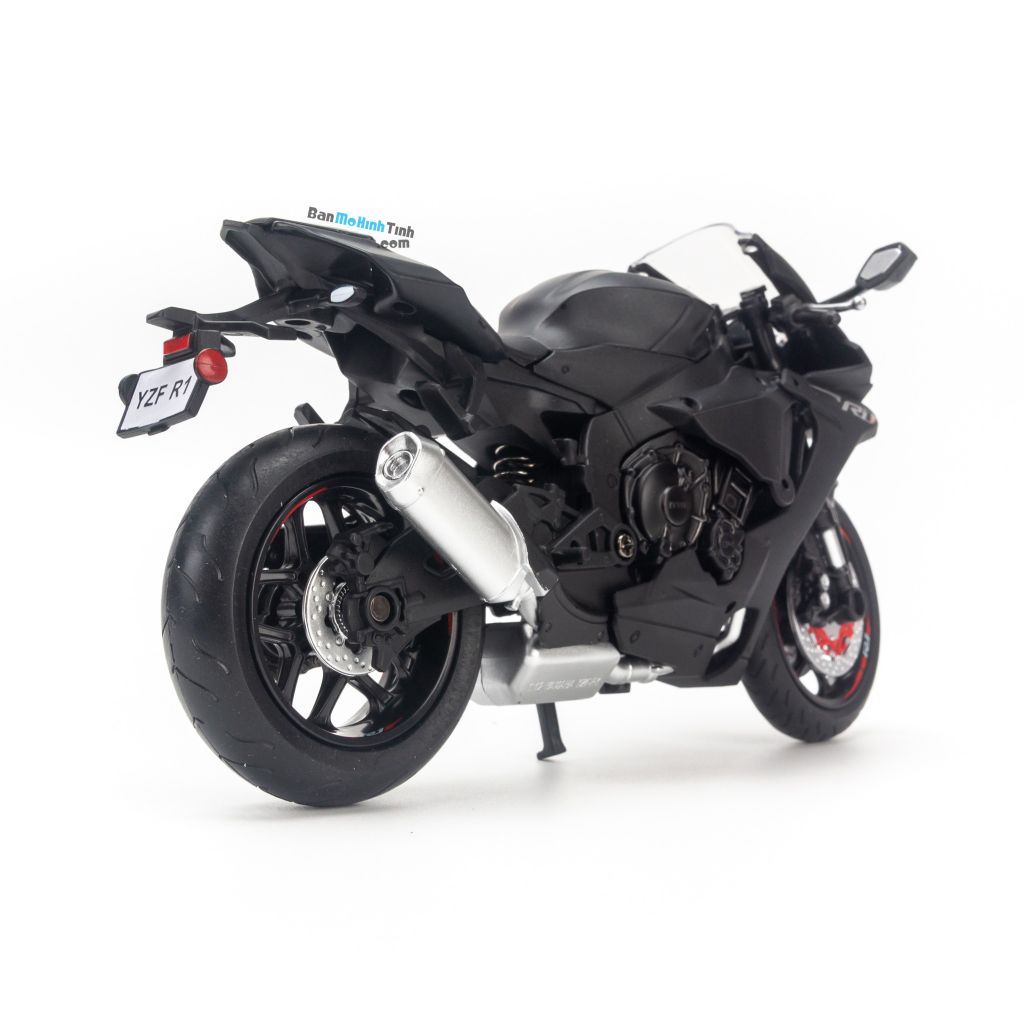Mô hình mô tô Yamaha YZF R1 1:12 Caipo Black (2)