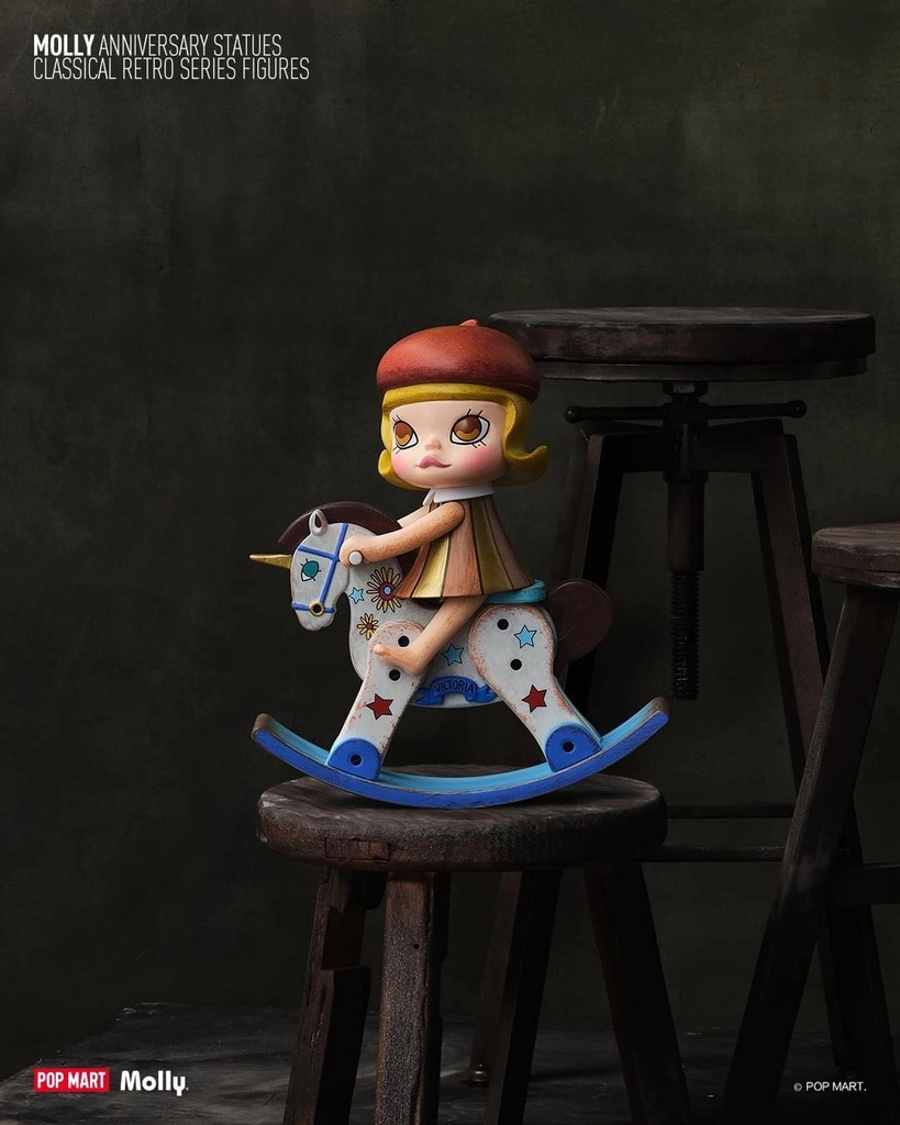 Mô hình đồ chơi Blind box Molly Anniversary Statues Classical Retro (Tượng Kỷ Niệm Cổ Điển) POP MART