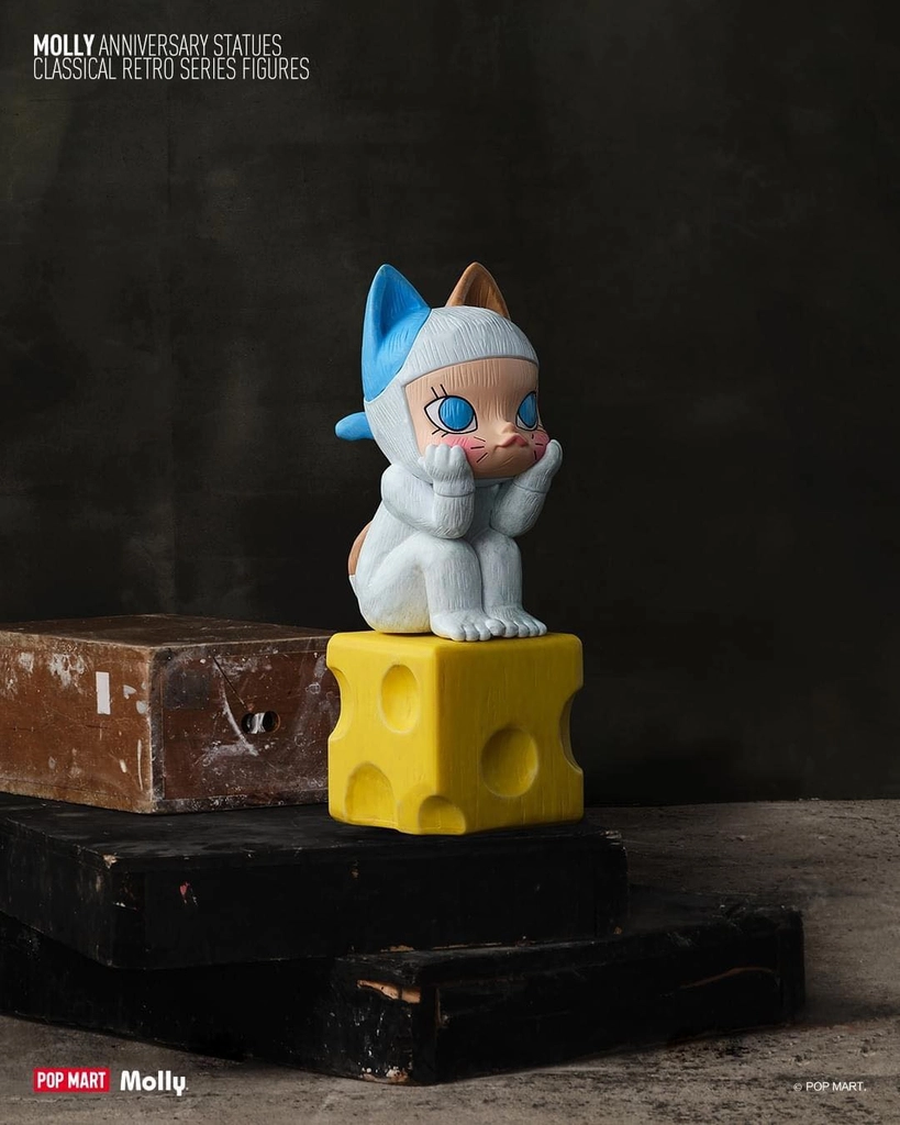 Mô hình đồ chơi Blind box Molly Anniversary Statues Classical Retro (Tượng Kỷ Niệm Cổ Điển) POP MART