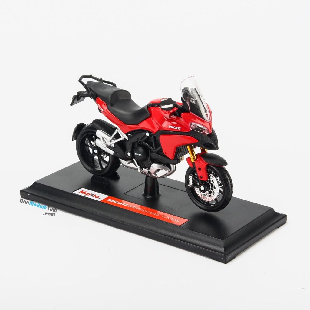 Mô hình xe mô tô Ducati Multistrada 1200s 1:18 Maisto Red (8)