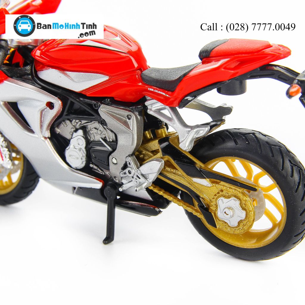  Mô hình xe mô tô MV Agusta F3 Serie Oro 2012 1:18 Bburago- 18-51055 