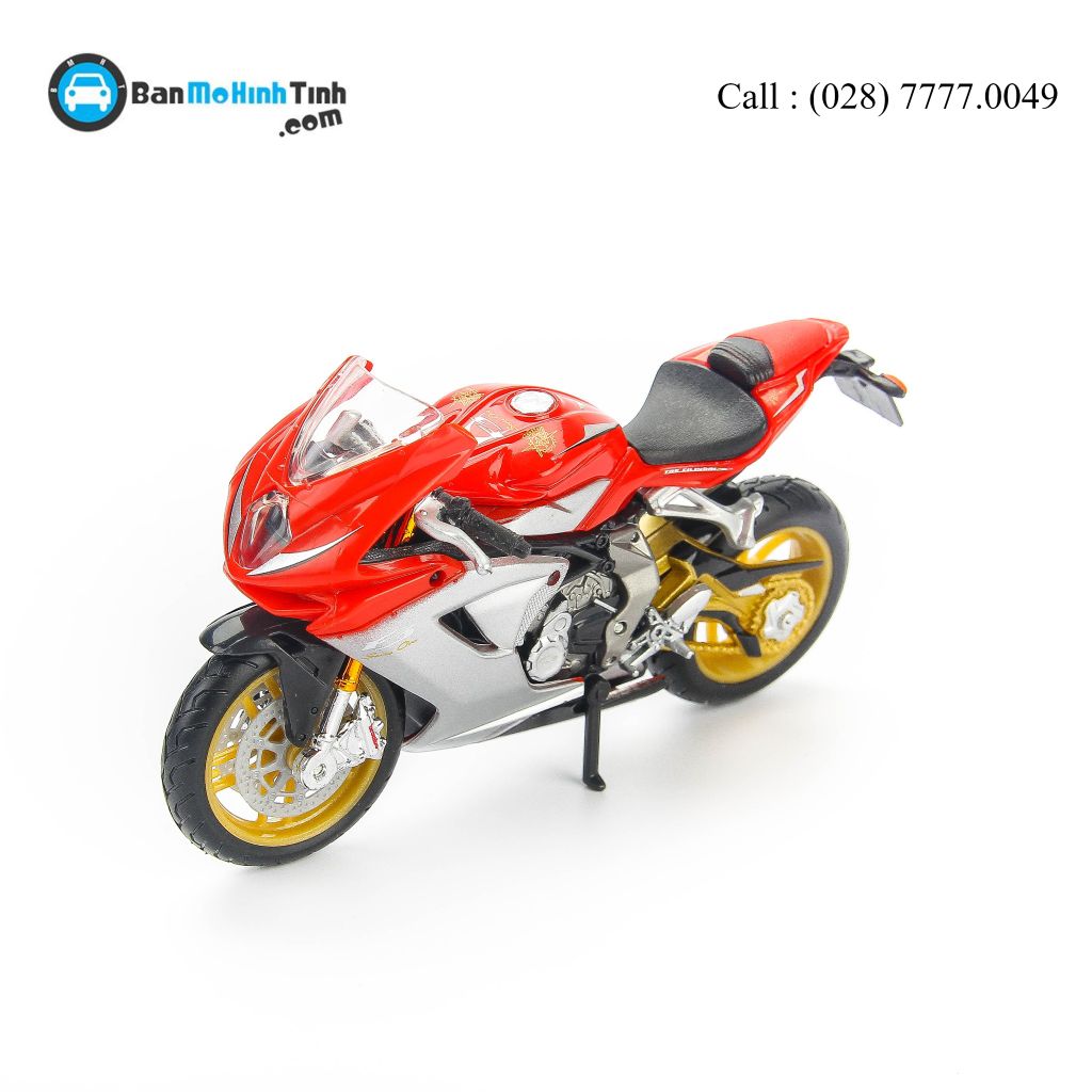  Mô hình xe mô tô MV Agusta F3 Serie Oro 2012 1:18 Bburago- 18-51055 
