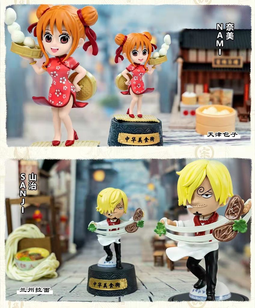 Mô hình đồ chơi Blind box One Piece Chinese Food Street Series WINMAIN