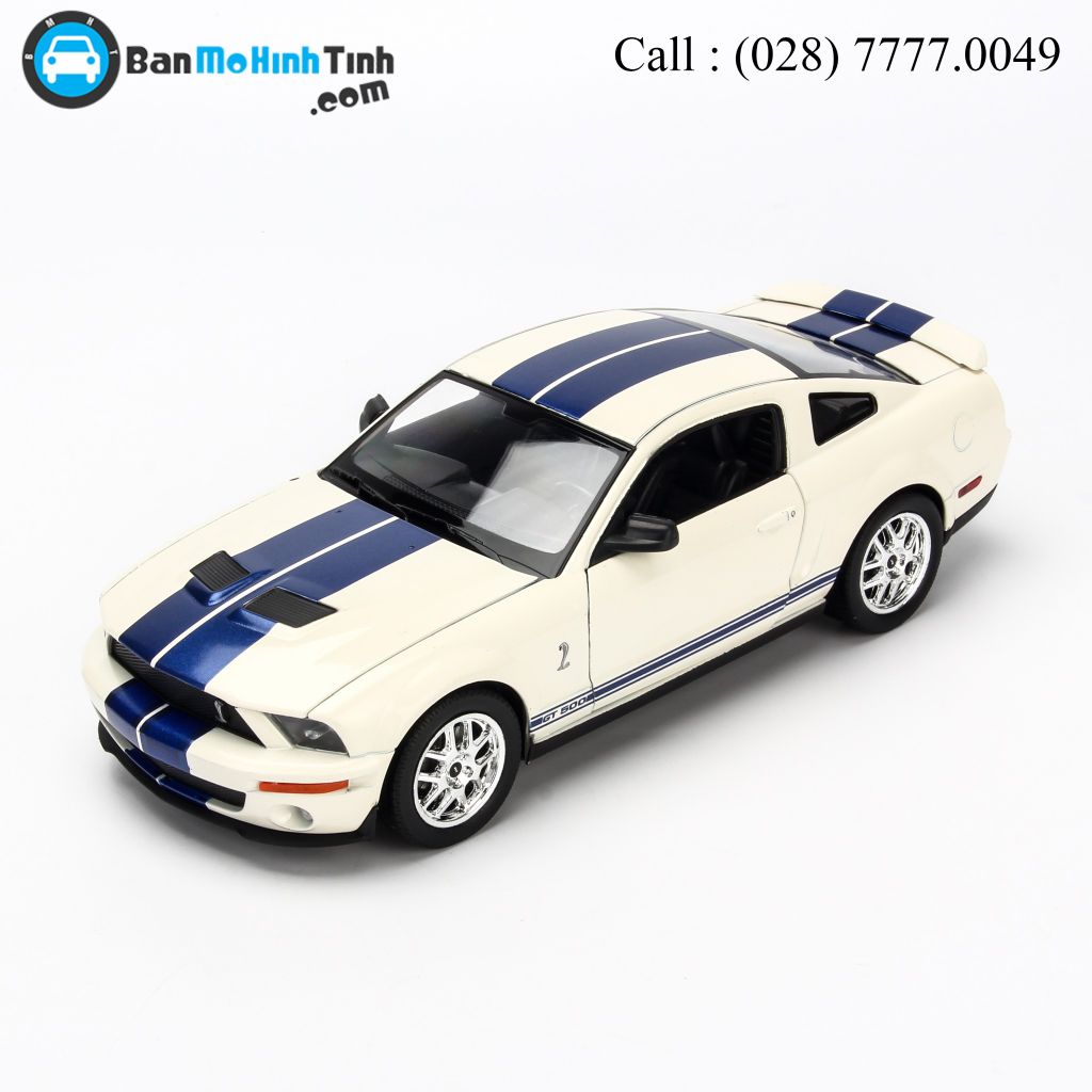 Mô hình xe Shelby Cobra GT500 2007 White 1:24 Welly - 22473