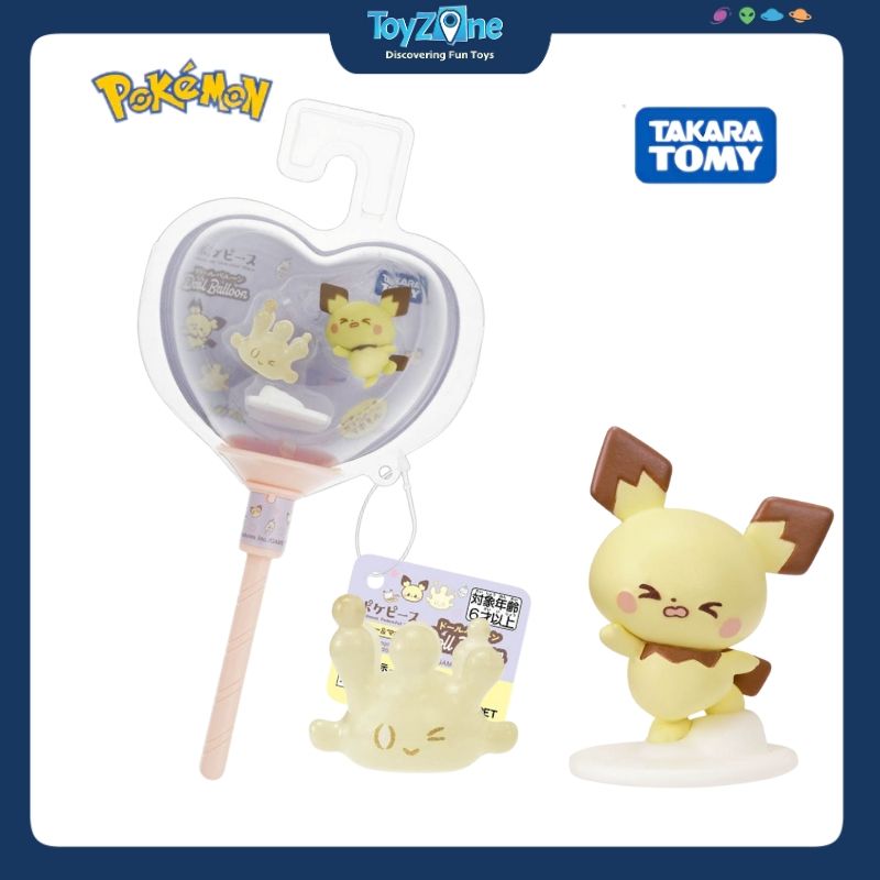 Mô hình Pokemon Pokepeace Doll Balloon Pichu & Milcery TAKARA TOMY