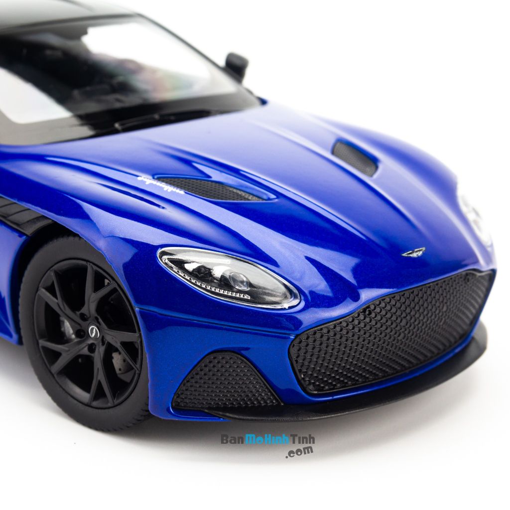 Mô hình siêu xe Aston Martin DBS Superleggera Zaffre Blue 1:24 Welly giá rẻ (12)
