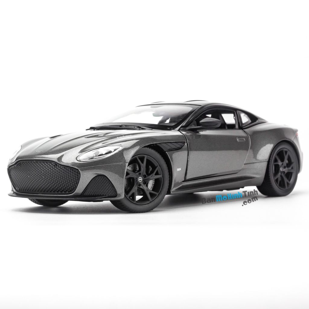 Mô hình siêu xe Aston Martin DBS Superleggera Grey 1:24 Welly giá rẻ (7)