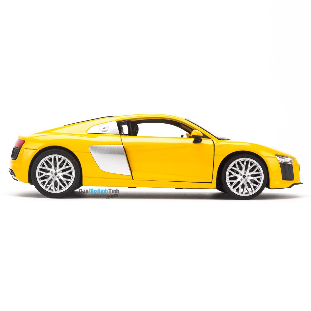 Mô hình xe Audi R8 V10 1:24 Welly Yellow giá rẻ (5)
