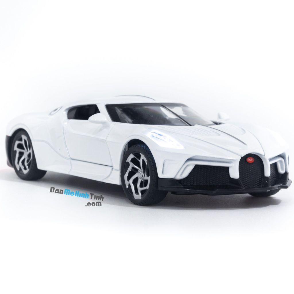 Mô hình tĩnh siêu xe Bugatti La Voiture Noire 1:32 XHO White giá rẻ (9)
