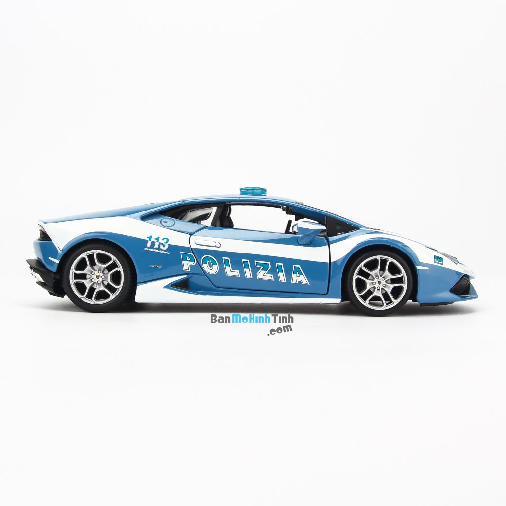 Mô hình xe Lamborghini Huracan Polizia - Police Blue 1:24 Maisto
