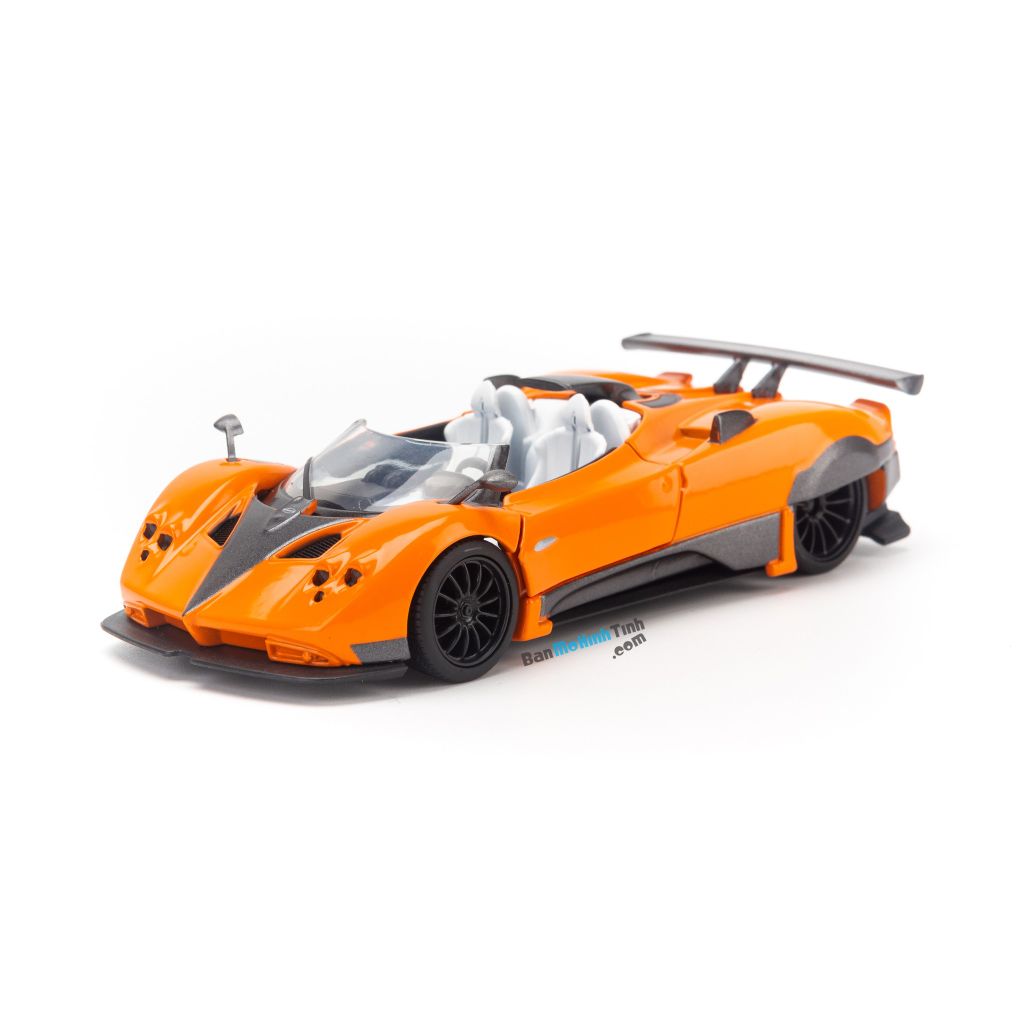 Mô hình siêu xe Pagani Zonda 1:36 Jackiekim Orange (1)