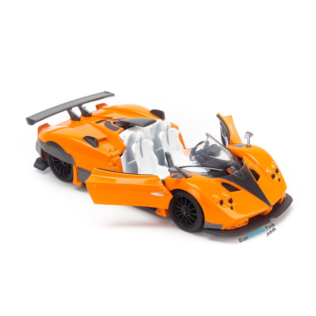 Mô hình siêu xe Pagani Zonda 1:36 Jackiekim Orange (5)
